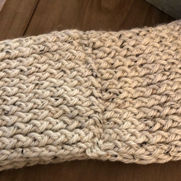 Cream Knit Infinity Scarf - Picture 4 of 4